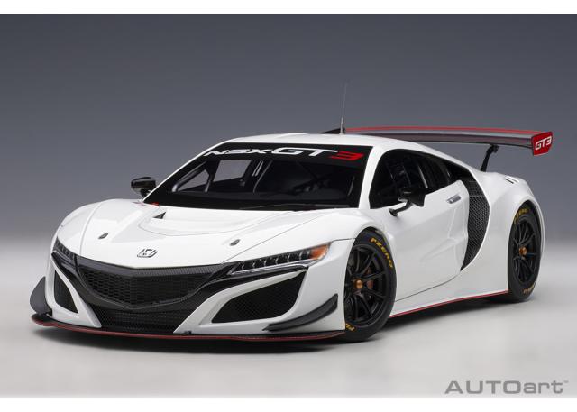 オートアート 1/18 ホンダ NSX GT3 2018 （ホワイト）※開閉無【81898】ミニカー 返品種別B