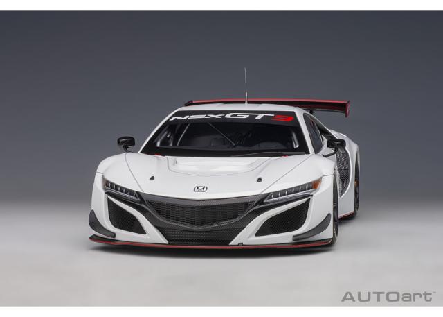 オートアート 1/18 ホンダ NSX GT3 2018 （ホワイト）※開閉無【81898】ミニカー 返品種別B