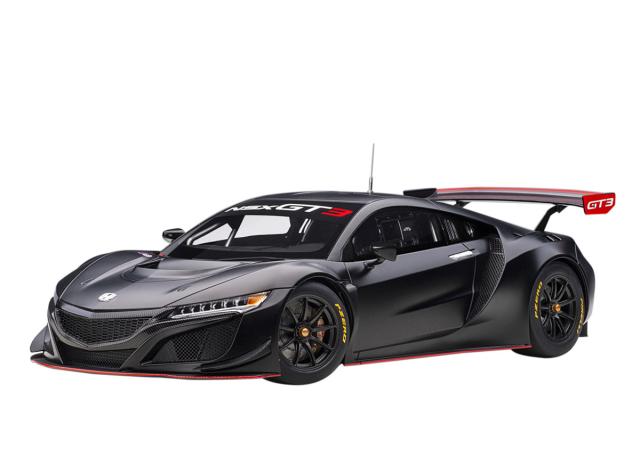 オートアート 1/18 ホンダ NSX GT3 2018 （マット・ブラック）※開閉無【81899】ミニカー 返品種別B