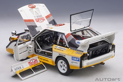 人気通販AUTO art 88602 1/18 アウディ スポーツクワトロ S1 WRC 1986 #6 （ミッコラ／ヘルツ） モンテカルロ・ラリー レーシングカー