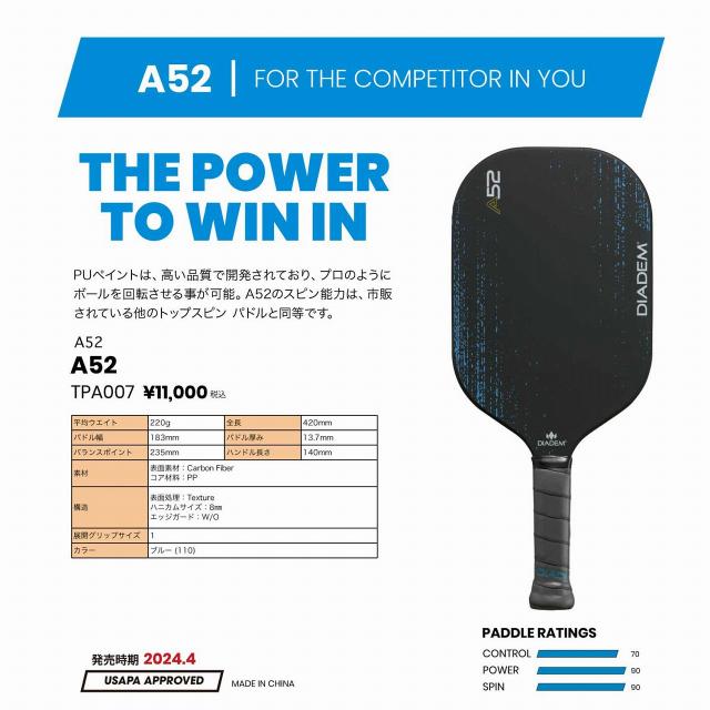 ダイアデム DIW-TPA007-110 DIADEM ダイアデム パドル A52 BLUE