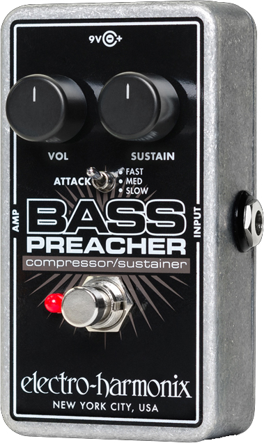 エレクトロ・ハーモニクス コンパクト・コンプレッサー/サスティナー Electro-Harmonix　Bass Preacher BASSPREACHER返品種別A