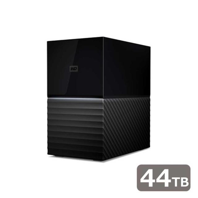 Western Digital｜ウエスタンデジタル WDBFBE0440JBK-JEEX My Book Duo（2021EX） USB 3.2 Gen 1対応 外付けRAIDハードディスク 44TB2台のハードディスクを内蔵した大容量RAIDハードディスク[WDBFBE0440JBKJEEX] 返品種別B