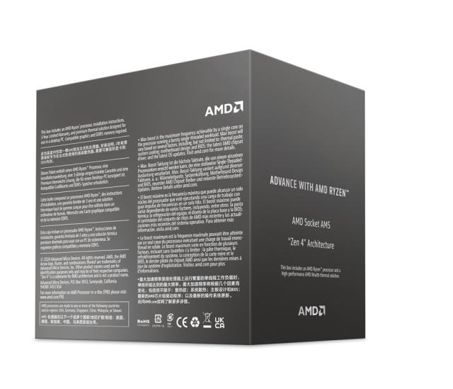 AMD｜エーエムディー 100-100001590BOX AMD Ryzen 7 8700F BOX with Wraith Stealth Cooler【国内正規品】AM5、8コア16スレッド、4.1GHz、65W[100100001590BOX] 返品種別B