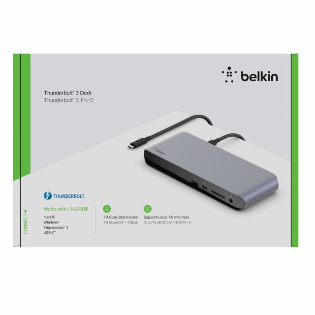 BELKIN F4U097JA Thunderbolt 3 Dock Pro[F4U097JA] 返品種別A