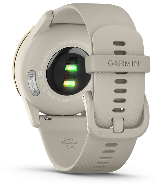 ガーミン vivomove Trend French Gray/Cream Gold 【Suica対応】 スマートウォッチ 010-02665-72[0100266572] 返品種別A_2