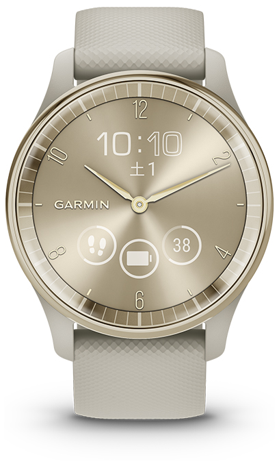 ガーミン vivomove Trend French Gray/Cream Gold 【Suica対応】 スマートウォッチ 010-02665-72[0100266572] 返品種別A_10