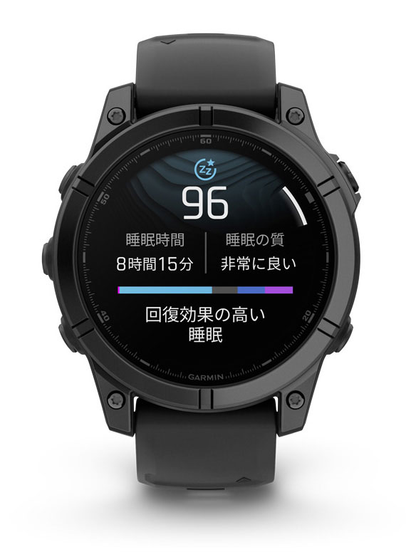 ガーミン fenix E 47mm Slate Gray Steel / Black　【Suica対応】スマートウォッチ 010-03025-12[0100302512] 返品種別A_6