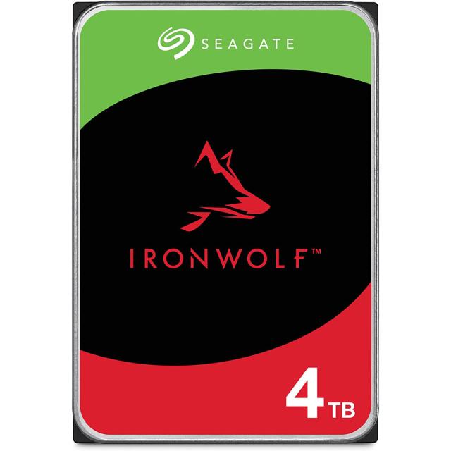Seagate｜シーゲイト ST4000VN006 IronWolf（NAS向けモデル） 3.5インチ 内蔵ハードディスク 4TB　SATA6Gb/s キャッシュ256MB 5400RPM CMR データ復旧サービス3年[ST4000VN006] 返品種別B