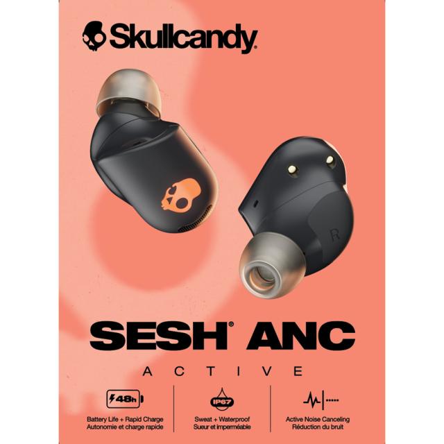 スカルキャンディ ノイズキャンセリング機能搭載　完全ワイヤレスBluetoothイヤホン（BLACK ORANGE） S2SAW-S749返品種別A_3