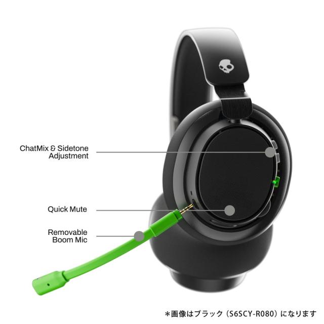 スカルキャンディ S6SCY-R080 ゲーミングヘッドセット SLYR Pro Wireless Xbox （Black Green）Skullcandy[S6SCYR080] 返品種別A_3