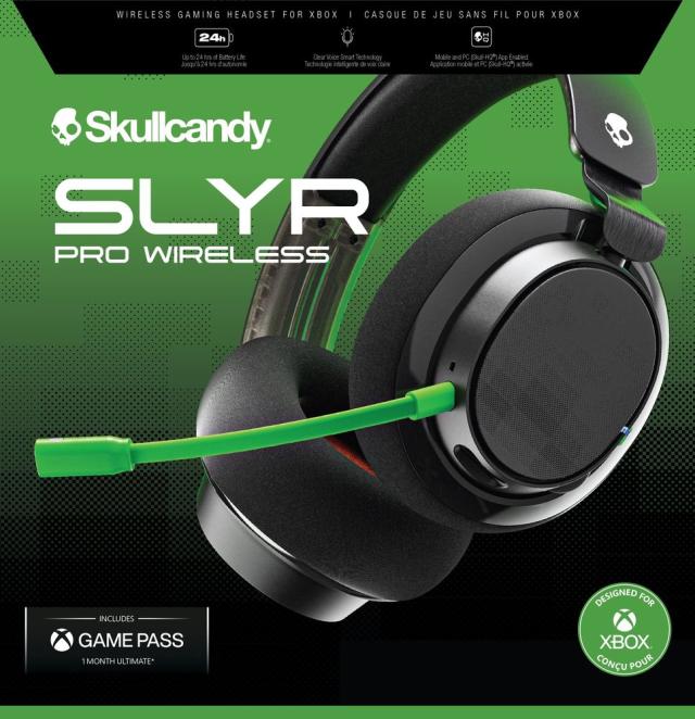 スカルキャンディ S6SCY-R080 ゲーミングヘッドセット SLYR Pro Wireless Xbox （Black Green）Skullcandy[S6SCYR080] 返品種別A_4