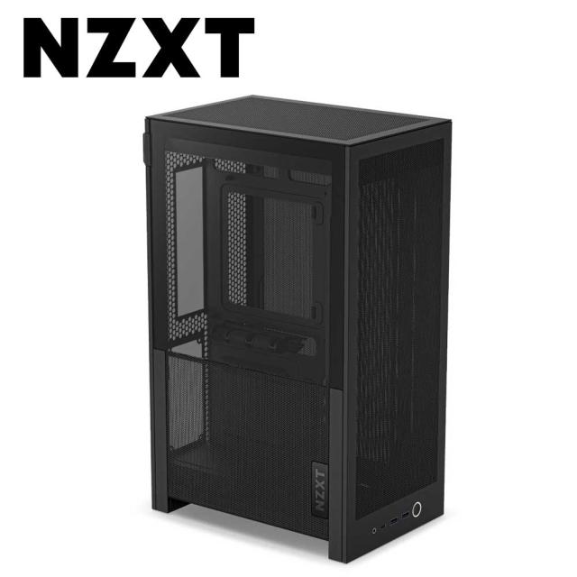 NZXT CI-H21FB-01 H2 FLOW 縦型コンパクト mini-ITX PCケース（ブラック）[CIH21FB01] 返品種別B