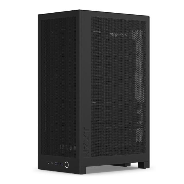 NZXT CI-H21FB-01 H2 FLOW 縦型コンパクト mini-ITX PCケース（ブラック）[CIH21FB01] 返品種別B_1