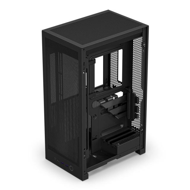 NZXT CI-H21FB-01 H2 FLOW 縦型コンパクト mini-ITX PCケース（ブラック）[CIH21FB01] 返品種別B_2
