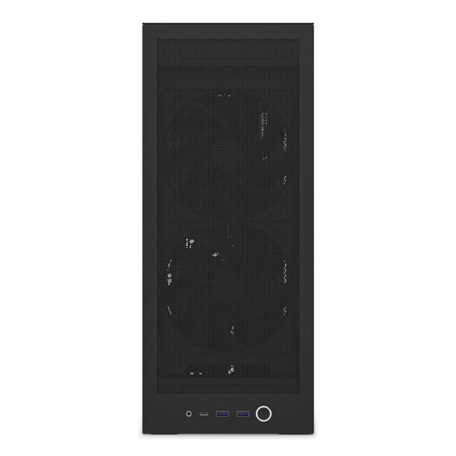NZXT CI-H21FB-01 H2 FLOW 縦型コンパクト mini-ITX PCケース（ブラック）[CIH21FB01] 返品種別B_3