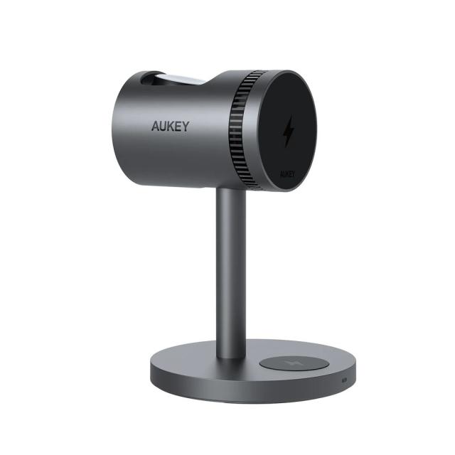 AUKEY LC-MC311A-GY アクティブ冷却機能 3-in-1ワイヤレス充電ステーション[LCMC311AGY] 返品種別A