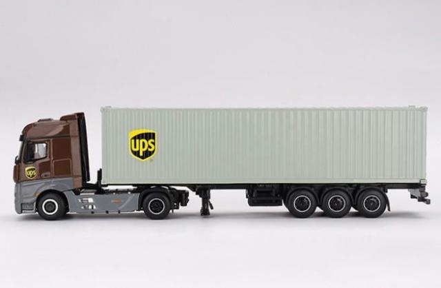 MINI−GT 1/64 メルセデス ベンツ アクトロス 40ftコンテナ ”UPS ヨーロッパ”(左ハンドル)【MGT00705-L】ミニカー 返品種別B