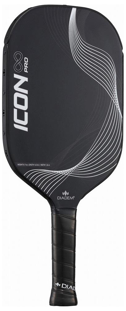 ダイアデム ピックルボール パドル アイコンインフィニティプロ（ブラック×ホワイト） DIADEM ICON ∞ PRO DIW-TPA013返品種別A