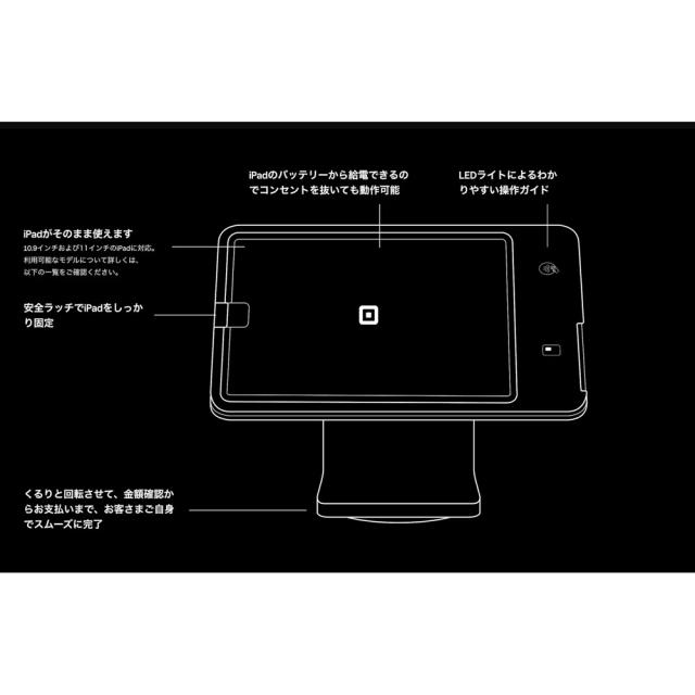 SQUARE A-SKU-0842 Square スタンド (第2世代、USB-C対応)Square