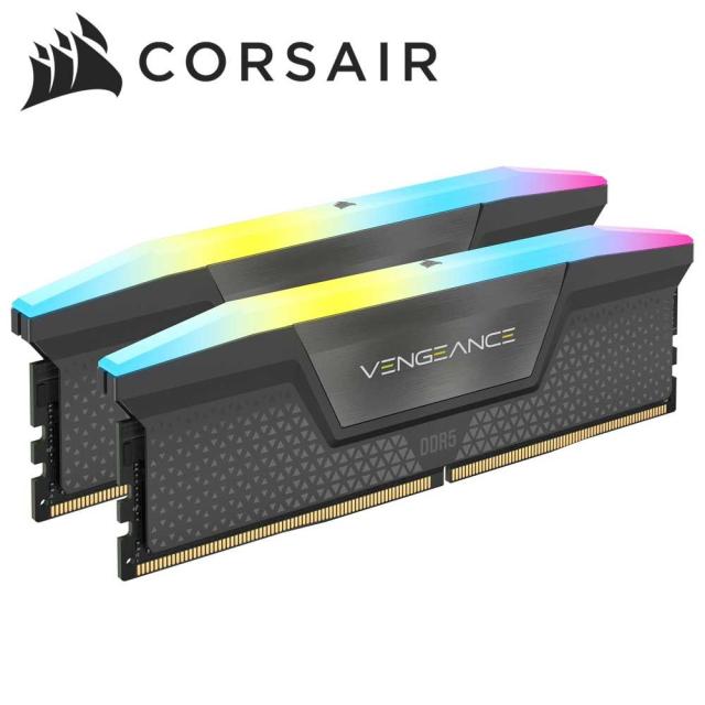 CORSAIR｜コルセア DDR5-6000MHz (PC5-48000) UDIMM 32GB(16GBx2) VENGEANCE RGB DDR5 AMD EXPO（グレー） CMH32GX5M2E6000Z36返品種別B