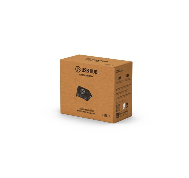 elgato（エルガト） 10GBN9901 StreamDeck＋用 USB HUB単体（ブラック）USB HUB[10GBN9901] 返品種別A