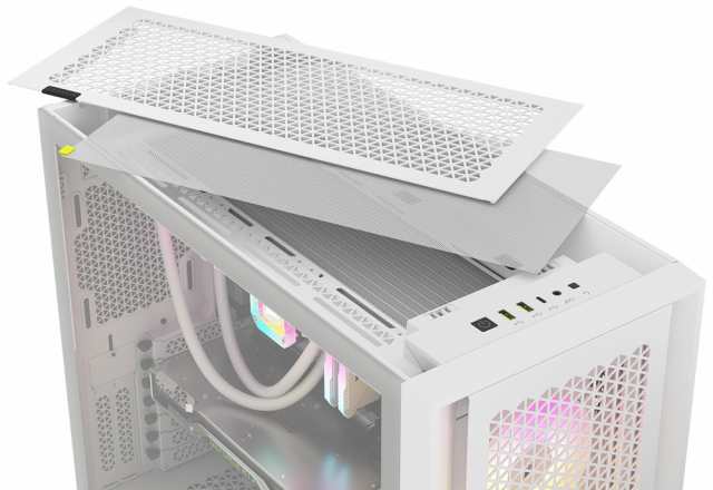 CORSAIR（コルセア） CC-9011243-WW ミドルタワー型PCケース iCUE 5000D RGB Airflow True White[CC9011243WW] 返品種別B