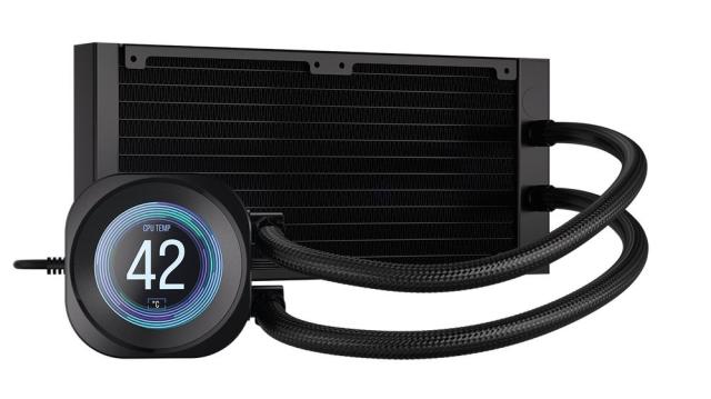CORSAIR｜コルセア CW-9061031-WW 水冷一体型CPUクーラー NAUTILUS 240 RS LCD（ブラック）[CW9061031WW] 返品種別B_3