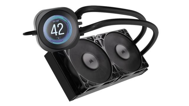 CORSAIR｜コルセア CW-9061031-WW 水冷一体型CPUクーラー NAUTILUS 240 RS LCD（ブラック）[CW9061031WW] 返品種別B_5