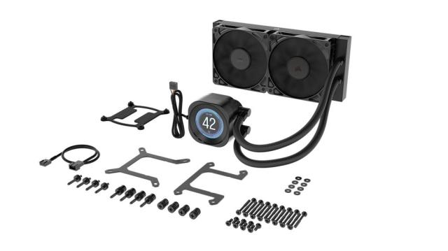 CORSAIR｜コルセア CW-9061031-WW 水冷一体型CPUクーラー NAUTILUS 240 RS LCD（ブラック）[CW9061031WW] 返品種別B_13