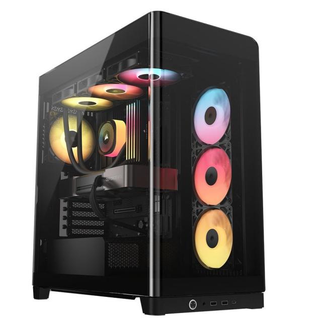 CORSAIR｜コルセア ミドルタワー型PCケース FRAME 4500X RS-R ARGB Panoramic Glass Mid-Tower（ブラック）  CC-9011314-WW返品種別B_15
