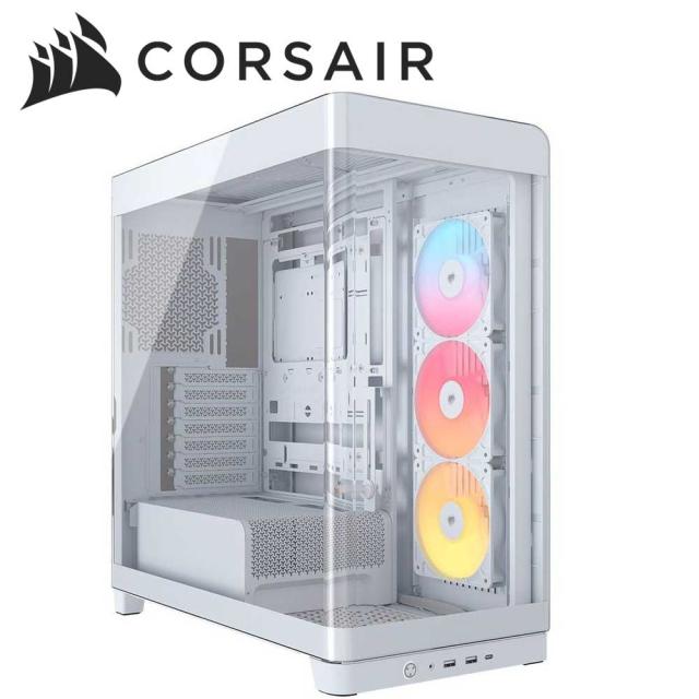 CORSAIR｜コルセア ミドルタワー型PCケース FRAME 4500X RS-R ARGB Panoramic Glass Mid-Tower（ホワイト）  CC-9011315-WW返品種別B