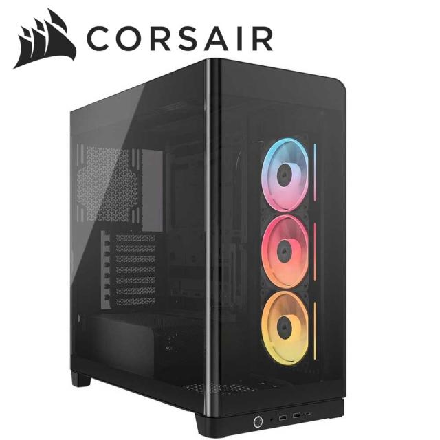 CORSAIR｜コルセア CC-9011316-WW ミドルタワー型PCケース FRAME 4500X LX-R RGB iCUE LINK Panoramic Glass Mid-Tower（ブラック）[CC9011316WW] 返品種別B