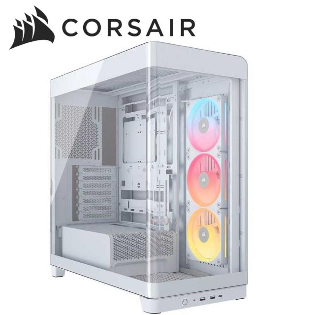 CORSAIR｜コルセア CC-9011317-WW ミドルタワー型PCケース FRAME 4500X LX-R RGB iCUE LINK Panoramic Glass Mid-Tower（ホワイト）[CC9011317WW] 返品種別B