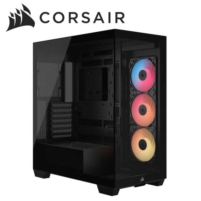 CORSAIR｜コルセア CC-9011322-WW ミドルタワー型PCケース 3500X RS-R ARGB Mid-Tower（ブラック）[CC9011322WW] 返品種別B