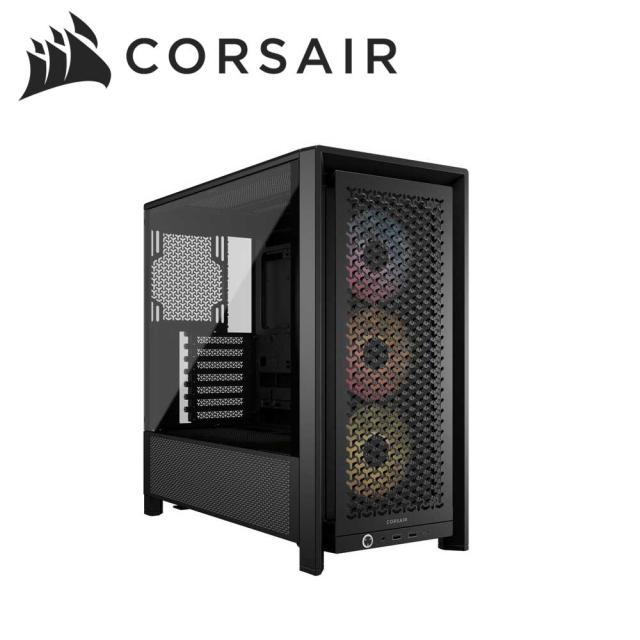 CORSAIR｜コルセア CC-9011296-WW PCケース ミドルタワー FRAME 4000D RS ARGB Mid-Tower Black（ブラック）[CC9011296WW] 返品種別B