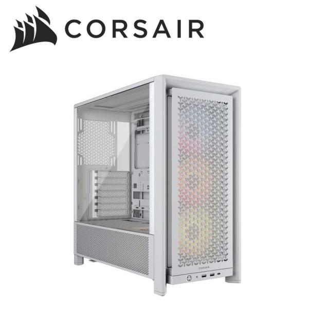 CORSAIR｜コルセア CC-9011297-WW PCケース ミドルタワー FRAME 4000D RS ARGB Mid-Tower White（ホワイト）[CC9011297WW] 返品種別B