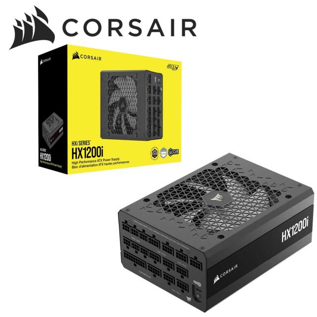 CORSAIR｜コルセア CP-9020307-JP Cybenetics PLATINUM認定取得 ATX 3.1準拠 PCI Express 5.1対応 1200W 電源ユニット HX1200i -2025-（ブラック）[CP9020307JP] 返品種別B