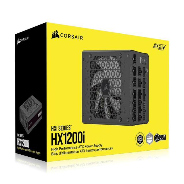 CORSAIR｜コルセア CP-9020307-JP Cybenetics PLATINUM認定取得 ATX 3.1準拠 PCI Express 5.1対応 1200W 電源ユニット HX1200i -2025-（ブラック）[CP9020307JP] 返品種別B_12