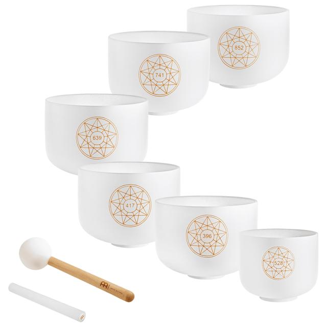 マイネル ソルフェジオ・クリスタルシンギングボウル6点セット MEINL SOLFEGGIO CRYSTAL SINGING BOWL SET SOLCSBSET返品種別A