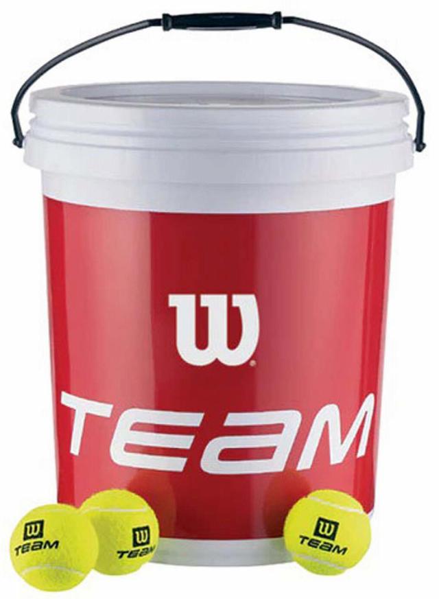 Wilson（ウィルソン） WIL-WRT131200 TRAINER テニス ノンプレッシャーボール 72球 専用バケツ入り(イエロー)[WILWRT131200] 返品種別A