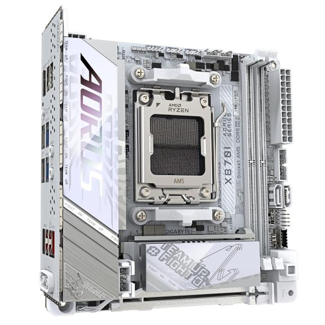 GIGABYTE｜ギガバイト X870I_AORUS_PRO_ICE GIGABYTE X870I AORUS PRO ICE マザーボード（ホワイト）[X870IAORUSPROICE] 返品種別B