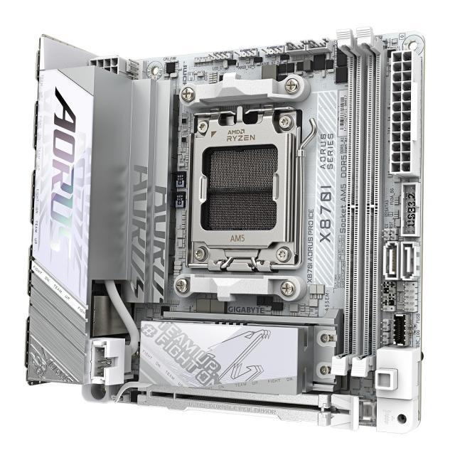 GIGABYTE｜ギガバイト X870I_AORUS_PRO_ICE GIGABYTE X870I AORUS PRO ICE マザーボード（ホワイト）[X870IAORUSPROICE] 返品種別B