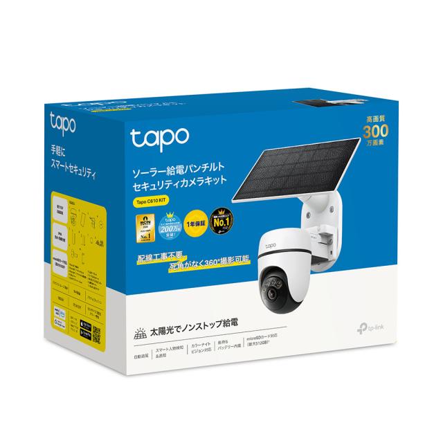 TP-Link（ティーピーリンク） TAPOC610KIT ソーラー式　パンチルトWi-Fi防犯カメラTAPO C610 KIT[TAPOC610KIT] 返品種別A_11