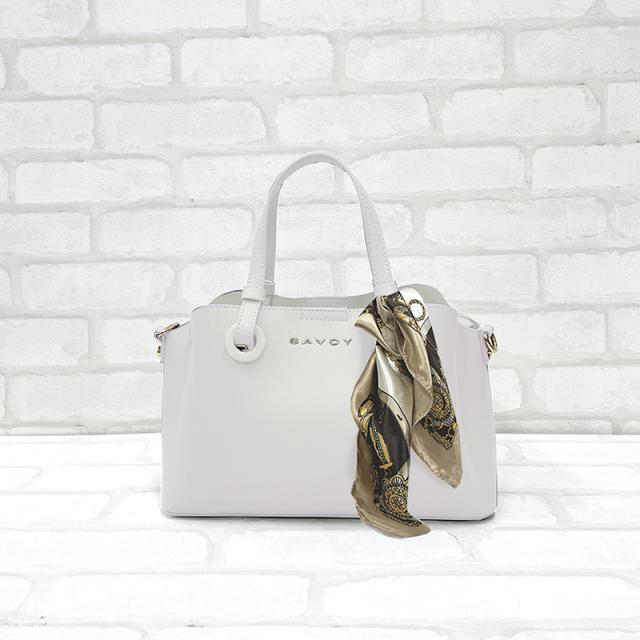 ファクトリーフジタ レディース くるみハトメ 2WAY ショルダーバッグ（アイボリー） 13102998-IV返品種別A