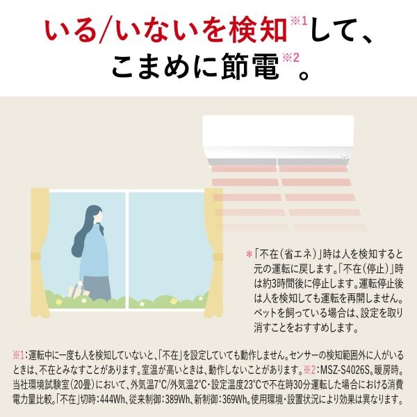 三菱 【2026年モデル】【標準工事セットエアコン】 霧ヶ峰 MSZ-S2226-W返品種別A_6