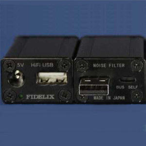 フィデリックス USBノイズフイルタB HiFi USB NOISE FILTER（ブラック）FIDELIX[USBノイズフイルタFIDELIX] 返品種別A