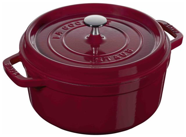 ストウブ 40502-294 【IH対応】　鋳物ホーロー鍋 24cm (ボルドー)STAUB[40502294] 返品種別A