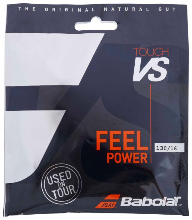 BabolaT(バボラ) 201031-105-130 硬式テニス用ストリング　タッチ VS 12m（ブラック・サイズ：130）[201031105130] 返品種別A