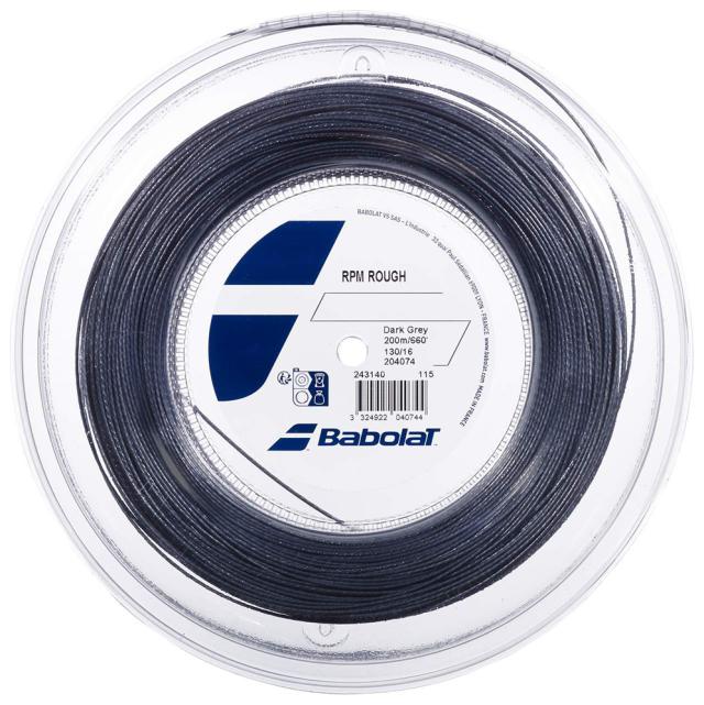 BabolaT(バボラ) 硬式テニス ストリング RPM ラフ 200M（ダークグレー・サイズ：1.30mm） RPM ROUGH 200M 243140-115-130返品種別A
